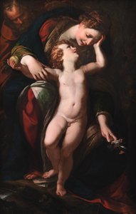 Die Heilige Familie. Die Rast auf der Flucht nach Ägypten
