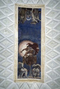 Decke des Sonnenzimmers im Palazzo del Te in Mantua von Giulio Romano