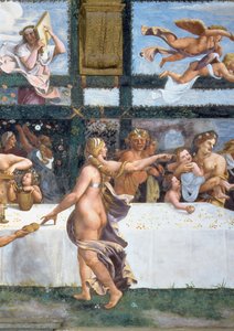 Das rustikale Bankett zur Feier der Hochzeit von Amor und Psyche