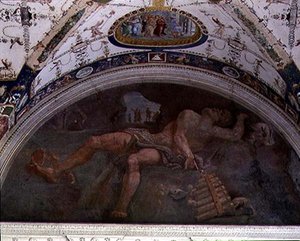 Die Loggia, (Detail) von Giulio Romano