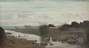 Lido mit weidenden Ochsen, ca. 1862-63 von Giuseppe Abbati