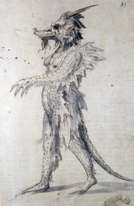 Entwurf für einen Drachen von Giuseppe Arcimboldo