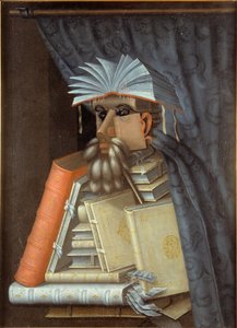 Porträt eines Bibliothekars, ca. 1566 von Giuseppe Arcimboldo
