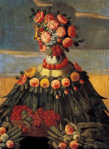 Frühling. Gemälde aus der Werkstatt von Giuseppe Arcimboldo (Arcimboldi) von Giuseppe Arcimboldo