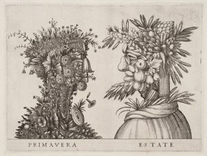 Die vier Jahreszeiten „Primavera Estate“ von Giuseppe Arcimboldo