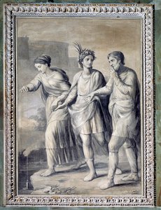 Das Geheimnis und die Vorsicht führen die menschlichen Pläne zum Erfolg (Monochrome Zeichnung) von Giuseppe Bacigalupo