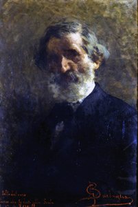 Porträt von Giuseppe Verdi (1813-1901), italienischer Komponist von Barbaglia. Conservatorio G. Verdi. Mailand von Giuseppe Barbaglia
