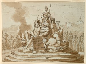 Grabdenkmal für die Dichterin Maria Maddalena Morelli von Giuseppe Barberi