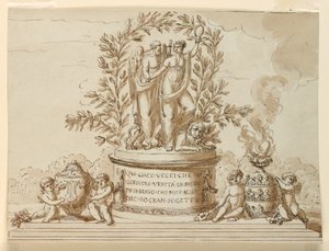 Grabdenkmal für Schriftsteller Vecei von Giuseppe Barberi