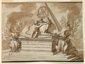Grabdenkmal für den Dichter Colte aus Rom