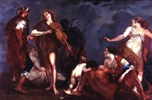 Apollo und Marsyas von Giuseppe Bazzani