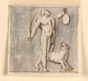 Dionysos mit Panther von Giuseppe Bernardino Bison
