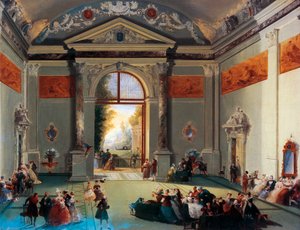 Venezianische Konversation von Giuseppe Bernardino Bison