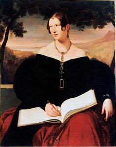 Porträt der Gräfin Rucellai von Giuseppe Bezzuoli von Giuseppe Bezzuoli