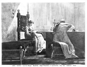 Lucrezia Borgia und ihr Vater Papst Alexander VI.