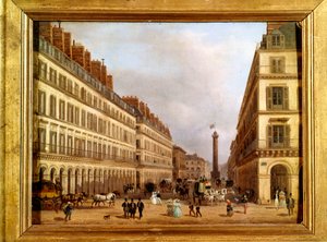 Die Rue Castiglione in Paris im Jahr 1829