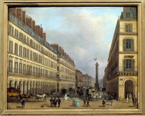 Rue Castiglione in Paris im Jahr 1829