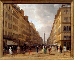 Ansicht der Rue de la Paix in Paris von Giuseppe Canella