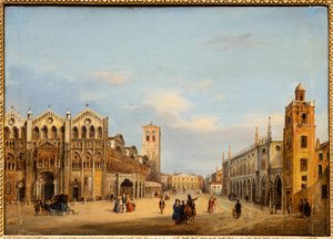 Trento und Trieste Platz in Ferrara