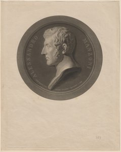Alessandro Manzoni von Giuseppe Cornienti, after Gaetano Monti