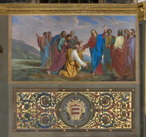Presbyterium, Giueppe Diotti, Schlüsselübergabe an Pietro 1834