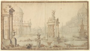 Bühnenbild: Architektonische Fantasie von Giuseppe Galli Bibiena