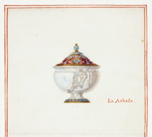 Agatebedeckte Schale von Giuseppe Grisoni