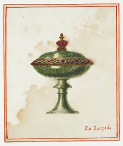 Jaspis Deckelschale