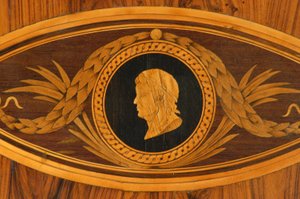 Detail der Tischplatte