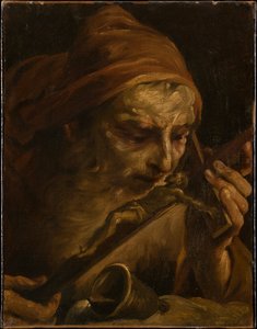 Antonius der Abt küsst das Kruzifix von Giuseppe Maria Crespi