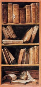 Stillleben Bibliothek mit Musikbüchern