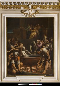 Das Martyrium des heiligen Johannes des Evangelisten von Giuseppe Maria Crespi