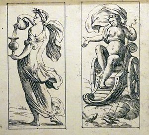 Tarotkarten aus dem 17. Jahrhundert von Giuseppe Maria Mitelli von Giuseppe Maria Mitelli