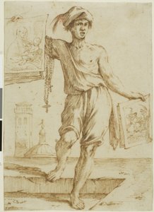 Verkäufer von Rosenkränzen und heiligen Bildern von Giuseppe Maria Mitelli