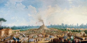 Feier in den Cascine zu Ehren von Ferdinand III, Der Vulkan