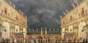 Fest im Cascine zu Ehren von Ferdinand III. von Lothringen von Giuseppe Maria Terreni