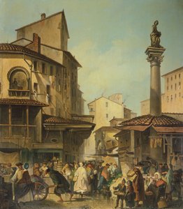 Markt in Florenz von Giuseppe Moricci