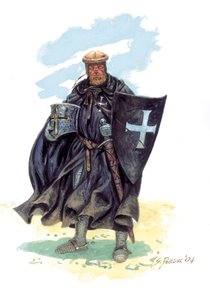 Ein Soldat des Ordens des Heiligen Johannes von Jerusalem (Hospitaliter)