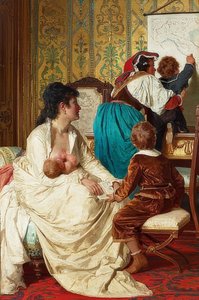 Die Freuden einer guten Mutter von Giuseppe Sciuti