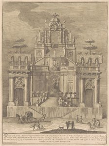 Die Prima Macchina für die Chinea von 1778: Ein Landhaus-Belvedere mit Herkules und Antäus