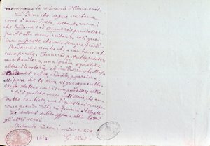 Handgeschriebener Brief von Giuseppe Verdi an den Aida-Librettisten Antonio Ghislanzoni von Giuseppe Verdi