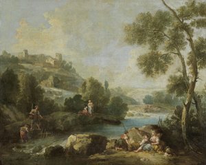 Landschaft mit Figuren