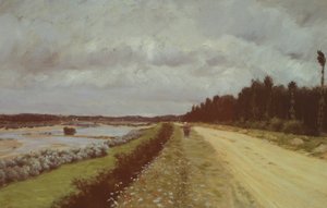 Landstraße entlang des Ofanto