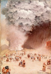 Aschenregen oder der Ausbruch des Vesuvs von Giuseppe or Joseph de Nittis