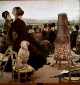 Die Rennen im Bois de Boulogne von Giuseppe or Joseph de Nittis