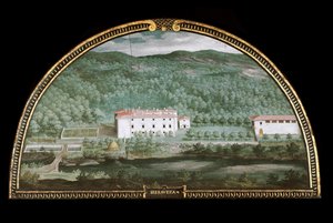 Ansicht der Villa di Seravezza bei Massa Carrara, Italien