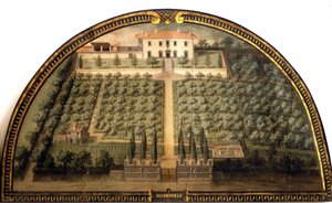 Villa di Marignolle von Giusto Utens (16. Jahrhundert)