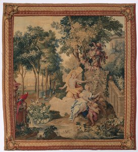 Flora und Zephyrus aus der Reihe Ovids Metamorphosen von Gobelins