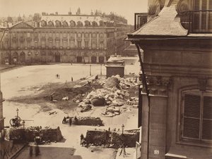 Place Vendôme in Paris nach der Zerstörung der Säule