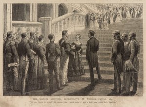 Königin Victoria empfängt König Louis Philippe auf Schloss Windsor von Godefroy Durand